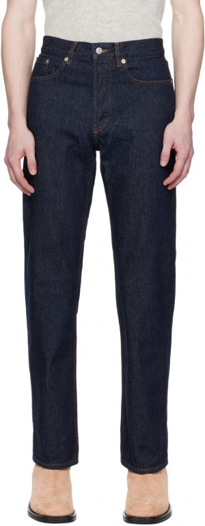 Прямые джинсы цвета индиго Dries Van Noten