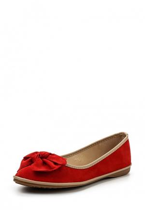 Балетки Ideal Shoes. Цвет: красный