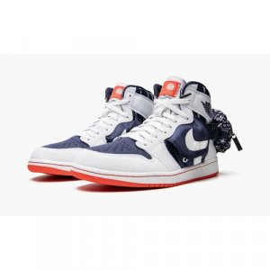 Кроссовки , размер 44.5, белый, синий Air Jordan. Цвет: белый/синий
