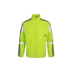 Мужская тканая куртка с воротником-стойкой и воротником-стойкой, полусолнечно-зеленая GL0400 Adidas