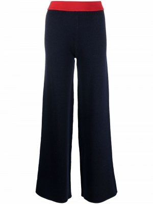Wide-leg merino trousers LANVIN. Цвет: синий