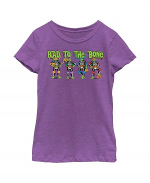 Детская футболка Teenage Mutant Ninja Turtles Halloween Rad to the Bone для девочек Nickelodeon