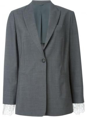 Пиджак свободного кроя Brunello Cucinelli. Цвет: серый