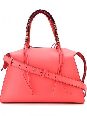 Большая сумка-тоут Gabria Elena Ghisellini. Цвет: розовый и фиолетовый
