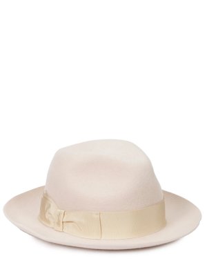 Шляпа шерстяная BORSALINO. Цвет: розовый