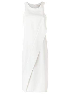 Платье с разрезом спереди Giuliana Romanno. Цвет: белый