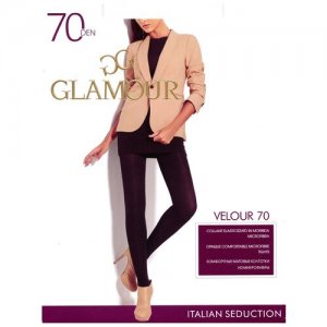 Колготки классические Velour 70, размер IV, nero (чёрный) Glamour. Цвет: черный