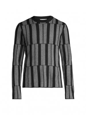 Кашемировый свитер с круглым вырезом , серый Ferragamo