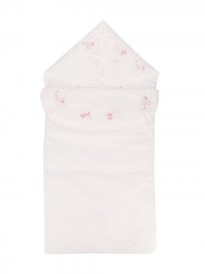 Конверт для новорожденного с вышивкой Baby Dior. Цвет: белый