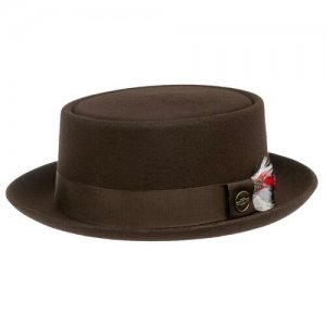 Шляпа CHRISTYS арт. HERITAGE PORK PIE cwf100233 (коричневый), размер 59. Цвет: коричневый