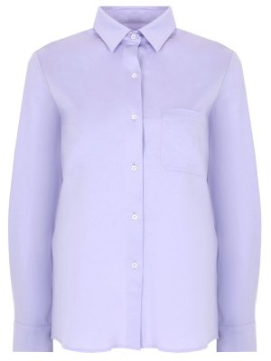 Рубашка хлопковая CIRCOLO 1901. Цвет: сиреневый