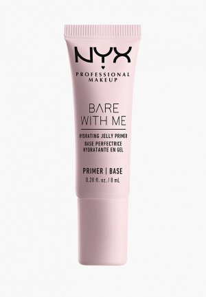 Праймер для лица Nyx Professional Makeup увлажняющий в мини-формате BARE WITH ME HYDRATING JELLY PRIMER MINI, 8 мл. Цвет: прозрачный