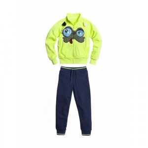 Комплект одежды , размер 4/104, зеленый, синий Pelican. Цвет: зеленый/синий/желтый/салатовый