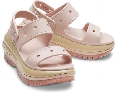 Туфли на каблуках Classic Mega Crush Sandal , розовая глина Crocs