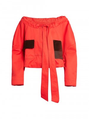 Куртка Utility с карманами и открытыми плечами , красный Meryll Rogge
