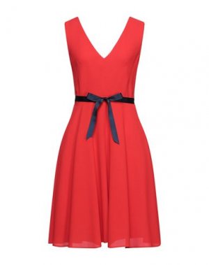 Короткое платье SANDRO FERRONE. Цвет: красный