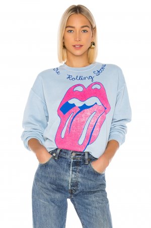Толстовка  Rolling Stones Chainstitch, цвет Blue Haze Madeworn