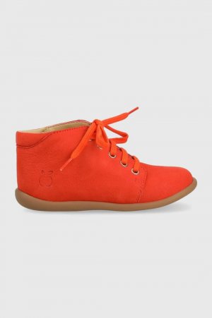 Детские замшевые туфли на плоской подошве Pom D'api, оранжевый d'Api