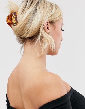 Заколка для волос черепаховой расцветки -Коричневый Glamorous