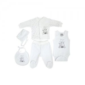 Набор одежды FIMBABY 100864 для детей от 0 до 6 мес. предметов, р.68 (белый цвет) fim baby. Цвет: белый