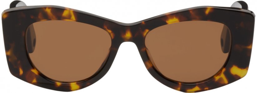 Черепаховые солнцезащитные очки с вышивкой Lanvin