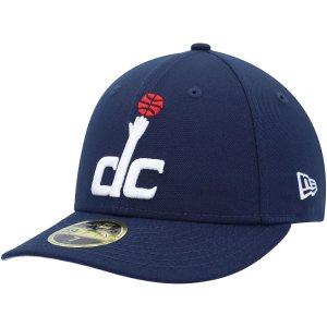 Мужская низкопрофильная приталенная шляпа New Era Navy Washington Wizards Team 59FIFTY