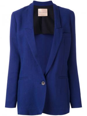 Пиджак с застежкой на пуговицу Erika Cavallini. Цвет: синий