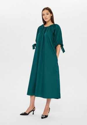 Платье Lelio. Цвет: зеленый