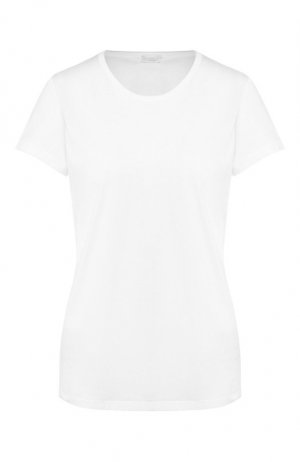 Хлопковая футболка Zimmerli. Цвет: белый