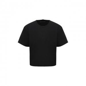 Хлопковая футболка Helmut Lang. Цвет: чёрный