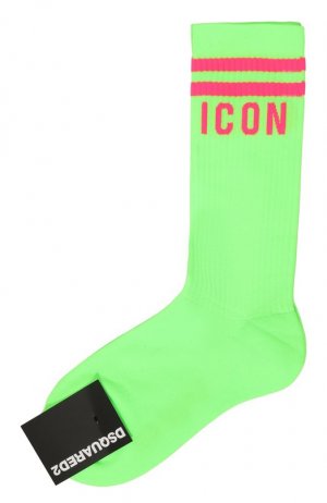 Хлопковые носки Icon Dsquared2. Цвет: зелёный
