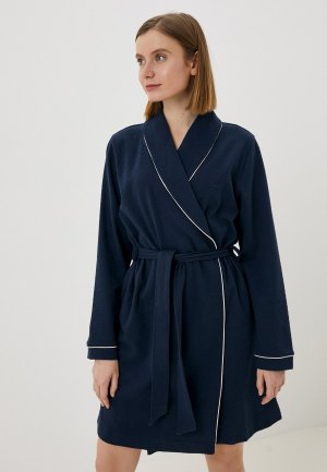 Халат домашний Triumph Robes WAFFLE ROBE. Цвет: синий