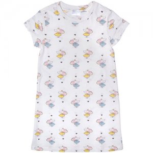 Сорочка ночная для девочки Мышка, «», размер 116 Андерсен. Цвет: экрю