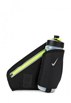 Пояс для бега Nike LEAN 22 OZ HYDRATION WAISTPACK. Цвет: черный