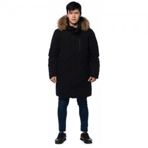 Зимняя куртка мужская CLASNA 147 размер 48, черный