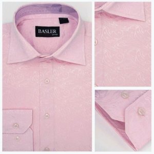 Рубашка , размер 41, розовый Basler. Цвет: коралловый/розовый