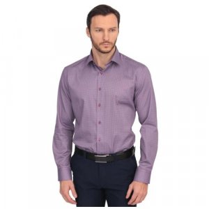 Рубашка, размер 38/182, фиолетовый GroStyle. Цвет: сиреневый/фиолетовый