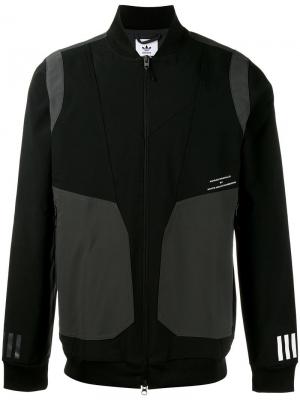 Спортивная куртка на молнии Adidas By White Mountaineering. Цвет: чёрный