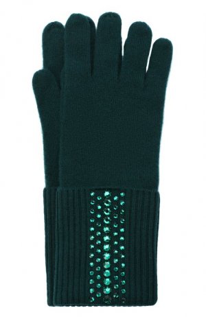 Кашемировые перчатки William Sharp. Цвет: зелёный
