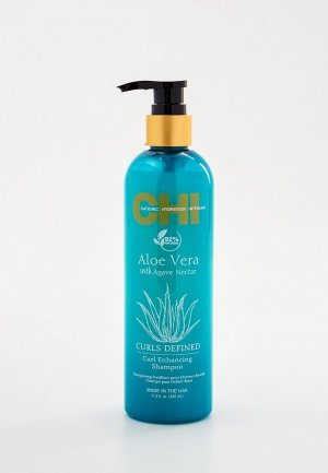 Шампунь Chi ALOE VERA with AGAVE NECTAR для вьющихся волос, 340 мл. Цвет: прозрачный