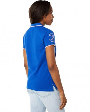 Поло U.S. POLO ASSN. Solid Pique Shirt, цвет Parisian Blue