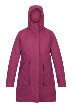Фиолетовая женская утепленная куртка-дождевик Yewbank II удлиненного кроя , фиолетовый Regatta