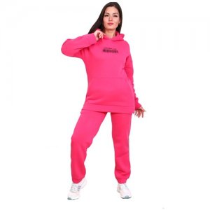 Женский спортивный костюм (худи+ брюки) розового цвета, размер 50 Натали. Цвет: розовый