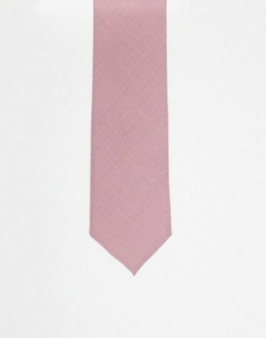 Узкий шерстяной галстук пыльно-розового цвета Noak