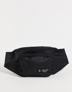 Черная сумка-кошелек на пояс -Черный цвет Original Penguin