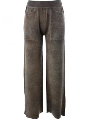 Широкие брюки Avant Toi. Цвет: коричневый
