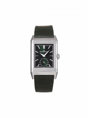 Наручные часы Reverso Tribute Small Second pre-owned 46 мм 2021-го года Jaeger-LeCoultre. Цвет: зеленый