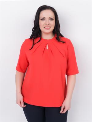 Блузка SOFIANA. Цвет: красный