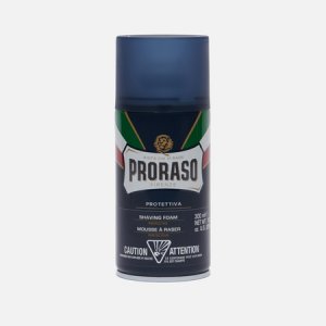 Пена для бритья Shaving Protective Vitamin E/Aloe Vera Proraso. Цвет: синий