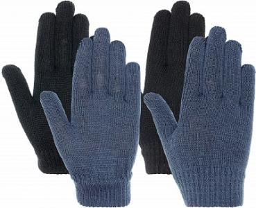 Перчатки для мальчиков IcePeak. Цвет: черный